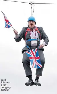  ??  ?? Boris Johnson is left hanging in 2012