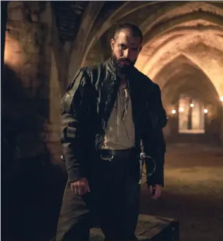  ??  ?? Tom Cullen and Kit Harington in the BBC drama Gunpowder, the designers of which had clearly studied the success of Game of Thrones