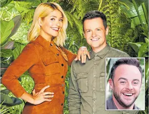  ??  ?? Holly Willoughby will host with Dec Donnelly in absence of Ant McPartlin, inset