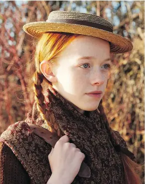  ?? — THE CANADIAN PRESS ?? Amybeth McNulty is nominated for a best actress award for her work in the Netflix series Anne, based on the classic character created by author Lucy Maud Montgomery.