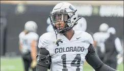  ?? Photo courtesy of CU athletics ?? Junior Chris Miller is expected to start at the Star position this season for Colorado, but he’s also played corner and practiced at safety.