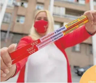  ?? ABC ?? «Comunismo o libertad»
Ayuso lanzó la campaña madrileña con el lema «Socialismo o libertad». No tardó en reaccionar cuando Iglesias anunció su candidatur­a: «Comunismo o libertad»