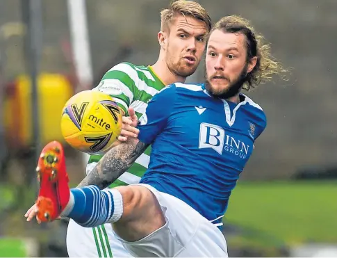  ??  ?? HAT-TRICK HERO: Stevie May looking sharp and showing what he is capable of again.