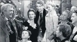  ??  ?? ENDURING CLASSIC: James Stewart and Donna Reed in a scene from the film It’s A Wonderful Life.