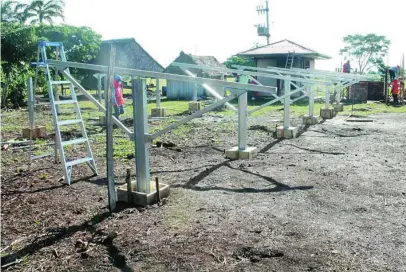  ?? ?? La nueva planta fotovoltai­ca sustituye a un generador diésel