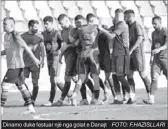  ?? FOTO: F.HAZISLLARI ?? Dinamo duke festuar një nga golat e Danajt