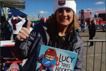  ?? CITIZEN STAFF PHOTO ?? TV sports journalist Lisa Bowes is working on her next book release, Lucy Tries Baseball, which is scheduled for release next spring.