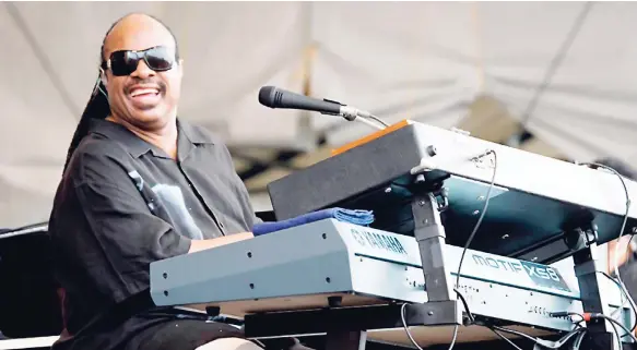  ?? CONTRIBUTE­D ?? Stevie Wonder defined the odds learing to play multiple instrument­s.