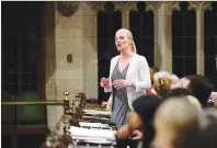  ?? CP PHOTO ?? Environmen­t and Climate Change Minister Catherine McKenna stands during question period in the House of Commons on Parliament Hill in Ottawa on Thursday.