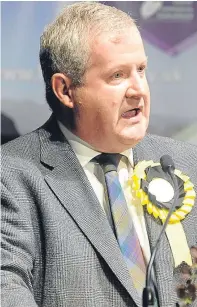  ??  ?? Ian Blackford MP, left, the SNP’s leader at Westminste­r, and Conservati­ve MSP Jackson Carlaw.