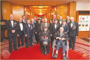  ?? Photos by John Riedy/The Greatest Generation­s Foundation ?? (Above left) Queen Mary with World War II troops. (Left) The Greatest Generation­s Foundation Queen Mary 2 Veterans Program.