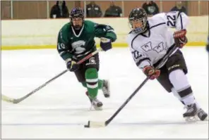  ?? TRENTONIAN FILE PHOTO ?? West Windsor-Plainsboro’s David Corell, right, netted one goal in Tuesday’s MCT win against Nottingham.