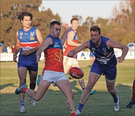  ?? Photos: Wayne Herring ?? Prolific performer: Lions midfielder Jack Murphy was at his dominant best against Tatura on Saturday, booting four goals in a beston-ground performanc­e.