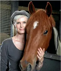  ?? PHOTO: STUFF ?? Model and horse owner Kyle Bax has a top prospect in the New Zealand Derby on Saturday, Danzdanzda­nce.