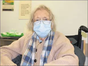  ??  ?? 97-year-old Ivy Smith from Ashford received the vaccine on Tuesday