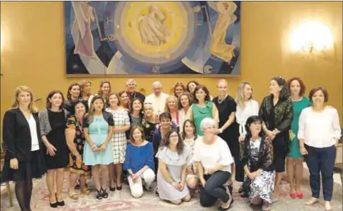  ?? Fotos: Grupo Santa Teresa ?? Encuentro de las mujeres que integran este grupo de Toledo con el Papa Francisco el pasado mes de junio