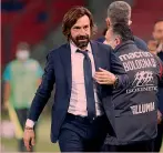  ??  ?? L’esordiente Andrea Pirlo, 42 anni, alla prima stagione allenatore: 2 trofei e 4° posto con la Juve