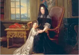  ??  ?? Françoise d’Aubigné et sa nièce, miniature d’après Louis Elle (xviiie siècle).