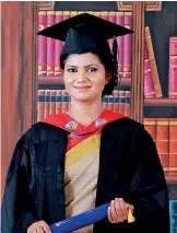  ??  ?? Isuruni Wijegunawa­rdena 1st Class Bsc (Hons)in Computer Systems& Networking