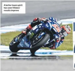  ??  ?? A better team spirit has seen Viñales’ results improve