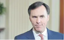  ?? MANDEL NGAN/GETTY IMAGES ?? Analysts and politicos are wondering what will be contained in Finance Minister Bill Morneau’s upcoming federal budget.