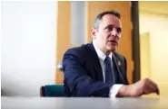  ?? NEW YORK TIMES FILE PHOTO ?? Kentucky Gov. Matt Bevin gives an interview in Louisville last month.