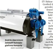  ?? ANDRITZ AG/KEMPULP ?? Andritz übernimmt Zellstoff-technologi­efirma Kempulp