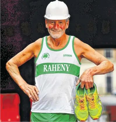  ?? PHOTO: DAVID FITZGERALD ?? Still smiling: The cancellati­on has derailed plans for Dave Brady to complete his 1,000th marathon. He has notched up 928 marathons.