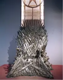  ??  ?? IRON THRONE. Found in a Game of Thrones museum located in the island of Lokrum.