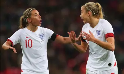  ?? Photograph: Catherine Ivill/Getty Images ?? Jordan Nobbs’ (left) involvemen­t in major tournament­s has been affected by injuries.