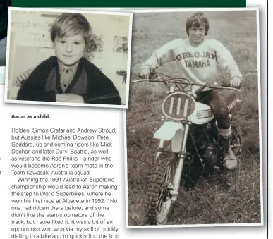  ??  ?? Aaron as a child.
A young Slight got into his local papers. He’d later use ‘111’ in WSB.