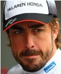  ??  ?? Bad day: unhappy Alonso