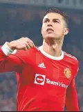  ?? ?? Dijo “CR7” sentirse traicionad­o en el United.