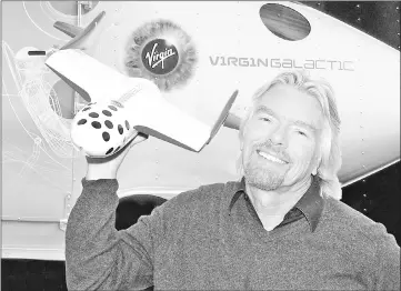  ??  ?? Branson said, “It was as good as it gets today.” — Virgin Galactic photos