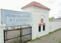  ?? ELSA/GETTY ?? A view of Hinchliffe Stadium in 2021 in Paterson, New Jersey, before a $100 million renovation effort. It’s set to reopen this week.