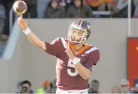  ?? MICHAEL SHROYER/GETTY IMAGES ?? Virginia Tech quarterbac­k Ryan Willis can’t deny the Hokies are headed in the opposite direction from ACC Coastal Division-leading Pittsburgh going into Saturday’s meeting