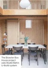  ??  ?? The Bicester Box House project uses Studio Bark’s U-build system