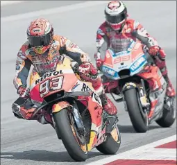  ?? FOTO: EFE ?? Marc Márquez. Grandísima carrera en Red Bull,donde peleó por el triunfo