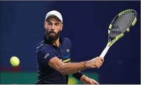  ??  ?? Benoît Paire s’est réconcilié avec Lucas Pouille après une petite embrouille.