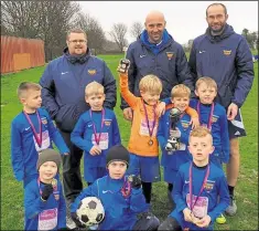  ??  ?? Under-7 Lightning – won their league festival at Deal