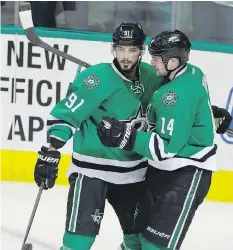  ?? LM OTERO/THE CANADIAN PRESS FILES ?? Dallas Stars centre Tyler Seguin, left, is healthy while teammate Jamie Benn announced an injury will keep him from playing for Canada at the World Cup.