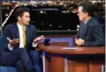  ?? SCOTT KOWALCHYK, CBS ?? James Franco told Stephen Colbert, “I pride myself on taking responsibi­lity for the things I have done.”