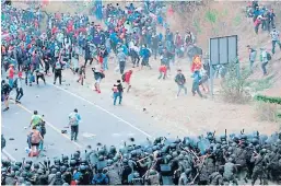  ??  ?? Estados Unidos, México y Guatemala advirtiero­n en enero que las fronteras serían cerradas para el paso de otras caravanas.