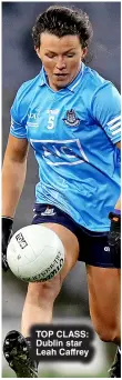  ?? ?? TOP ClASS: Dublin star leah Caffrey