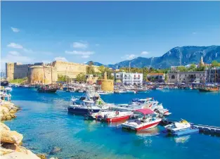  ??  ?? Stunning: Kyrenia Harbour (left) and Bellapais Abbey are just two of North Cyprus’s many historic sights