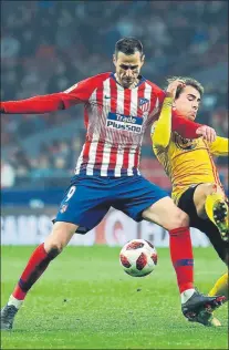  ??  ?? Nikola Kalinic marcó por fin su primer gol con el Atlético FOTO:EFE