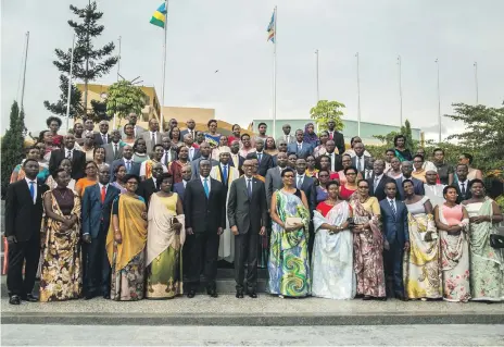  ??  ?? In 2003, Rwanda passed rules which require that 30 per cent of elected positions are filled by women. That year almost half of all seats went to women and now Rwanda has 64 per cent female representa­tion in parliament