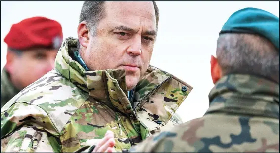  ?? TOUGH TALKING: Defence Secretary Ben Wallace, a former soldier ??