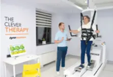  ??  ?? Robotska neurorehab­ilitacija provodi se uz pomoć vrhunskih robotskih terapijski­h uređaja Tyromotion i PerPedes