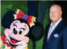  ?? ?? Sacked CEO Bob Chapek on a visit to Hong Kong Disneyland in 2015.